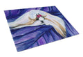 Shih Tzu Cutting Board Tempered Glass Kitchen Cutting Surface, Heat Resistant Chopping, Non-Slip Feet, Food Prep & Serving