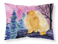 Pomeranian Standard Pillowcase Lightweight Super Soft Easy Care Decorative Artwork Pillowcase, Standard