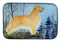 Golden Retriever Dish Drying Mat Absorbent Dish Drying Mat Pad for Kitchen Counter Dish Drainer Mat for Countertop, 14 x 21", Multicolor