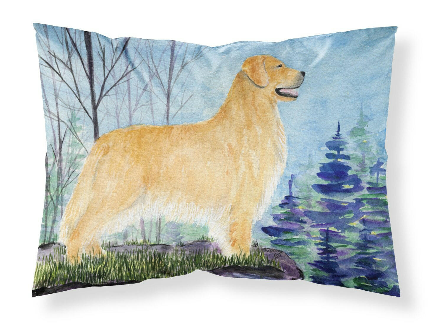Golden Retriever Standard Pillowcase Lightweight Super Soft Easy Care Decorative Artwork Pillowcase, Standard
