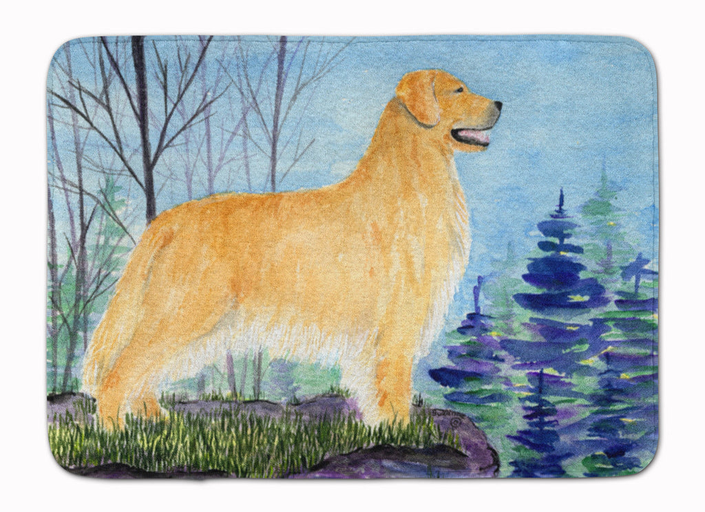 Golden Retriever Memory Foam Kitchen Mat Machine Washable Anti-Fatigue Cushion Comfort Bath or Kitchen Rug