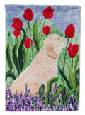 Golden Retriever House Flag 28x40 Porch Sleeve Pole Decorative Outside Yard Banner Artwork Wall Hanging, Polyester