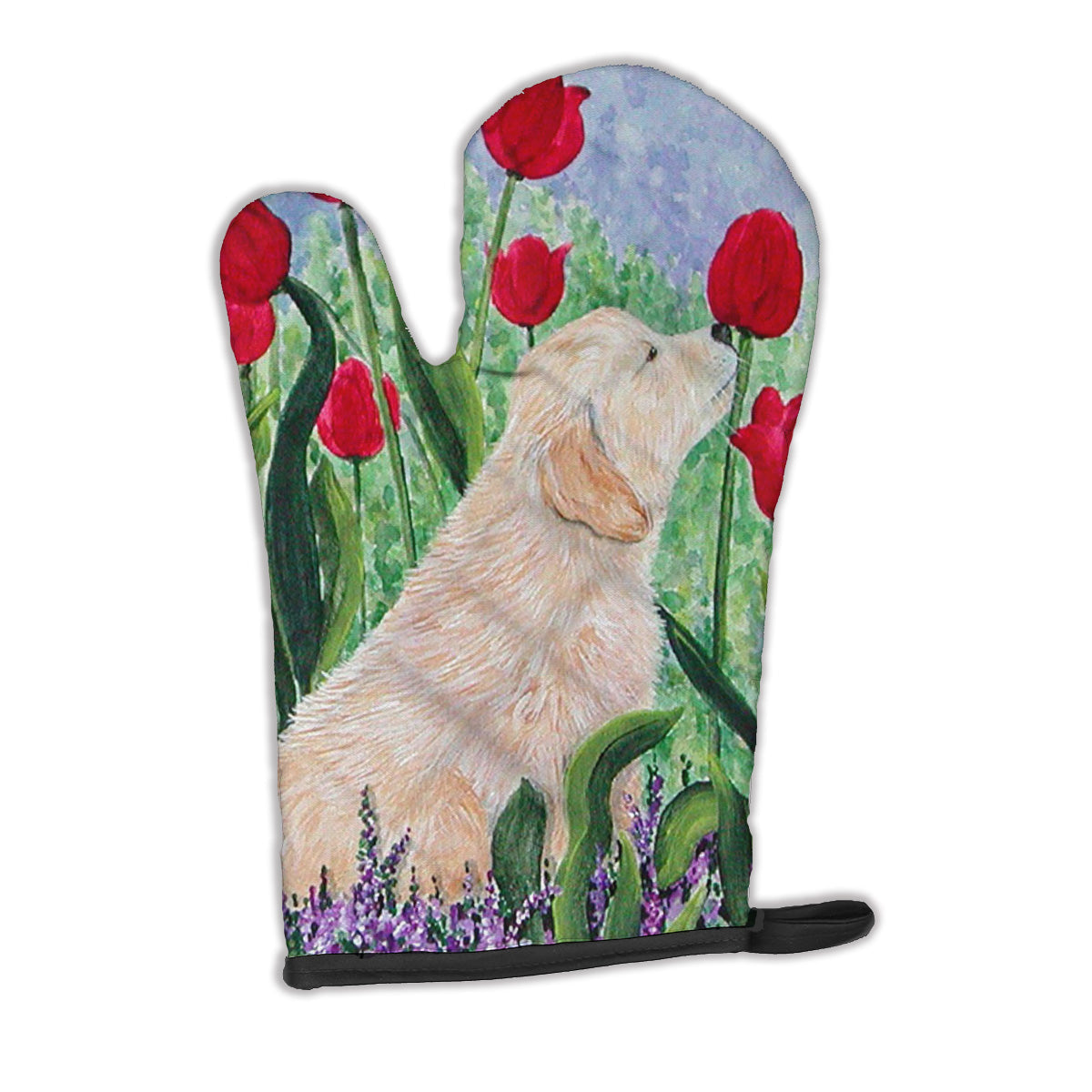 Golden Retriever Oven Mitt Heat Resistant Thick Oven Mitt for Hot Pans and Oven, Kitchen Mitt Protect Hands, Cooking Baking Glove