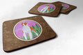 Basenji Foam Coasters Set of 4 Cup Coasters for Indoor Outdoor, Tabletop Protection, Anti Slip, Mouse pad Material