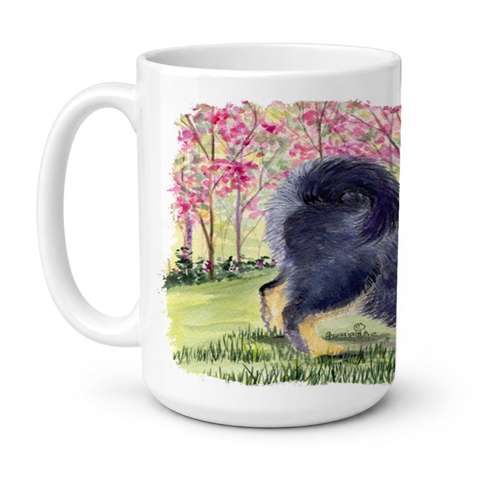 Tibetan Mastiff Ceramic Coffee Mug 15 oz Decorative Large C Handle Mug Cup for Tea, Cocoa Hot Chocolate