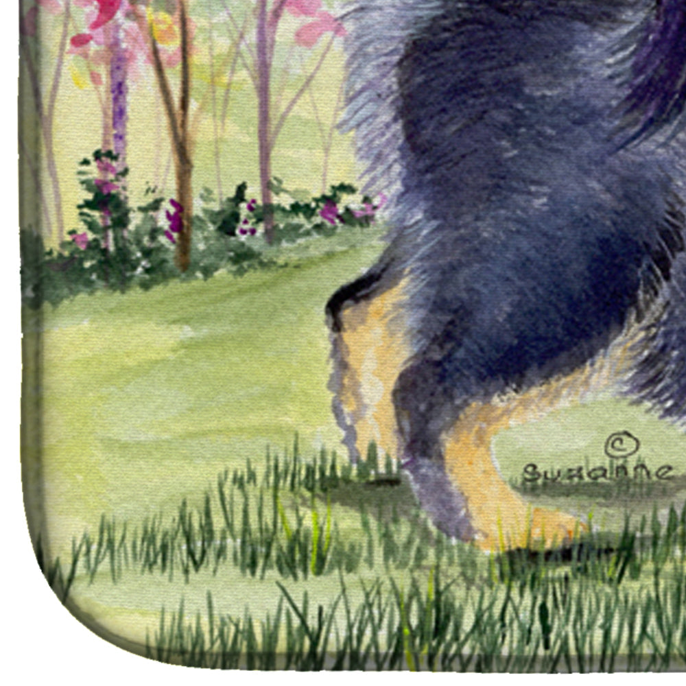 Tibetan Mastiff Dish Drying Mat Absorbent Dish Drying Mat Pad for Kitchen Counter Dish Drainer Mat for Countertop, 14 x 21", Multicolor