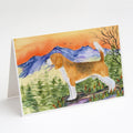Beagle Greeting Cards Pack of 8 Blank Cards with Envelopes Whimsical A7 Size 5x7