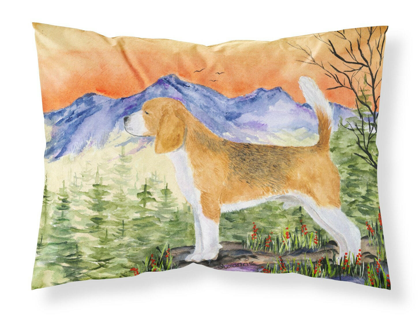 Beagle Standard Pillowcase Lightweight Super Soft Easy Care Decorative Artwork Pillowcase, Standard