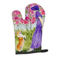 Corgi Oven Mitt Heat Resistant Thick Oven Mitt for Hot Pans and Oven, Kitchen Mitt Protect Hands, Cooking Baking Glove