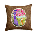 Corgi Decorative Throw Pillow 14x14 Indoor Outdoor Accent Cushion, Fabric Cover with Insert for Sofa, Bed, Porch & Living Room