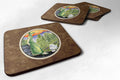 Poodle Foam Coasters Set of 4 Cup Coasters for Indoor Outdoor, Tabletop Protection, Anti Slip, Mouse pad Material