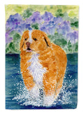 Nova Scotia Duck Toller House Flag 28x40 Porch Sleeve Pole Decorative Outside Yard Banner Artwork Wall Hanging, Polyester