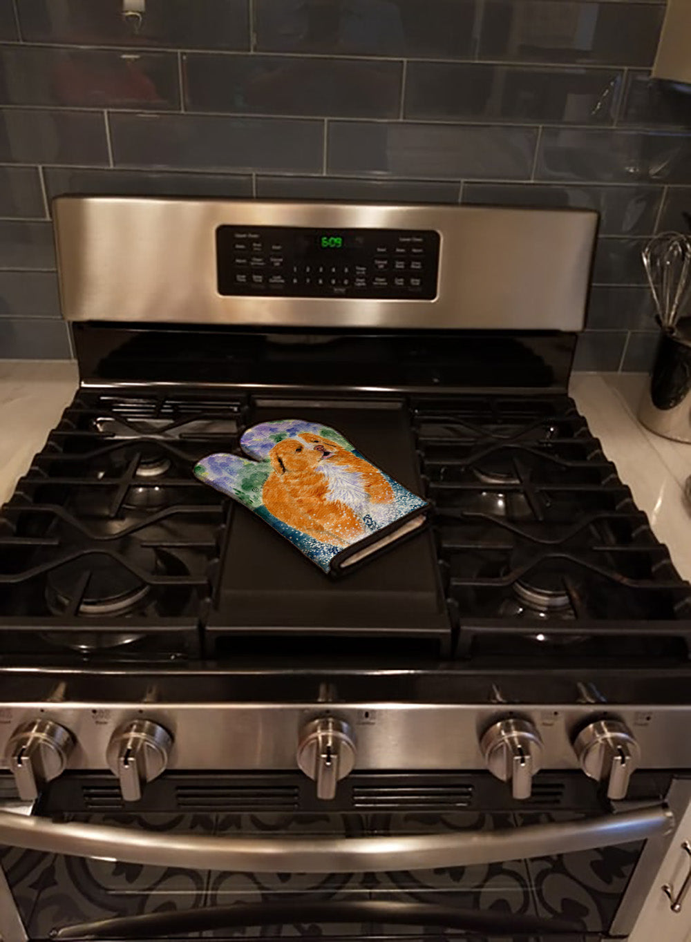Nova Scotia Duck Toller Oven Mitt Heat Resistant Thick Oven Mitt for Hot Pans and Oven, Kitchen Mitt Protect Hands, Cooking Baking Glove