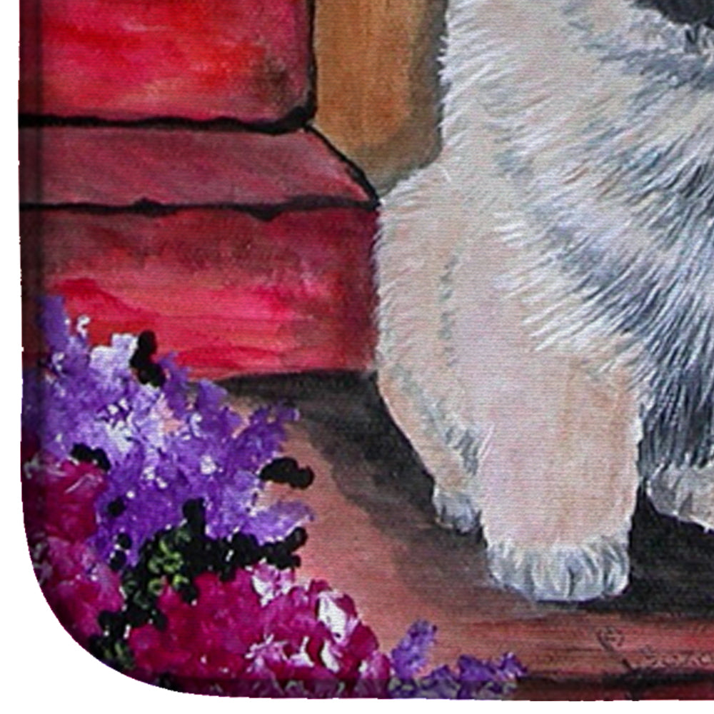 Keeshond Dish Drying Mat Absorbent Dish Drying Mat Pad for Kitchen Counter Dish Drainer Mat for Countertop, 14 x 21", Multicolor