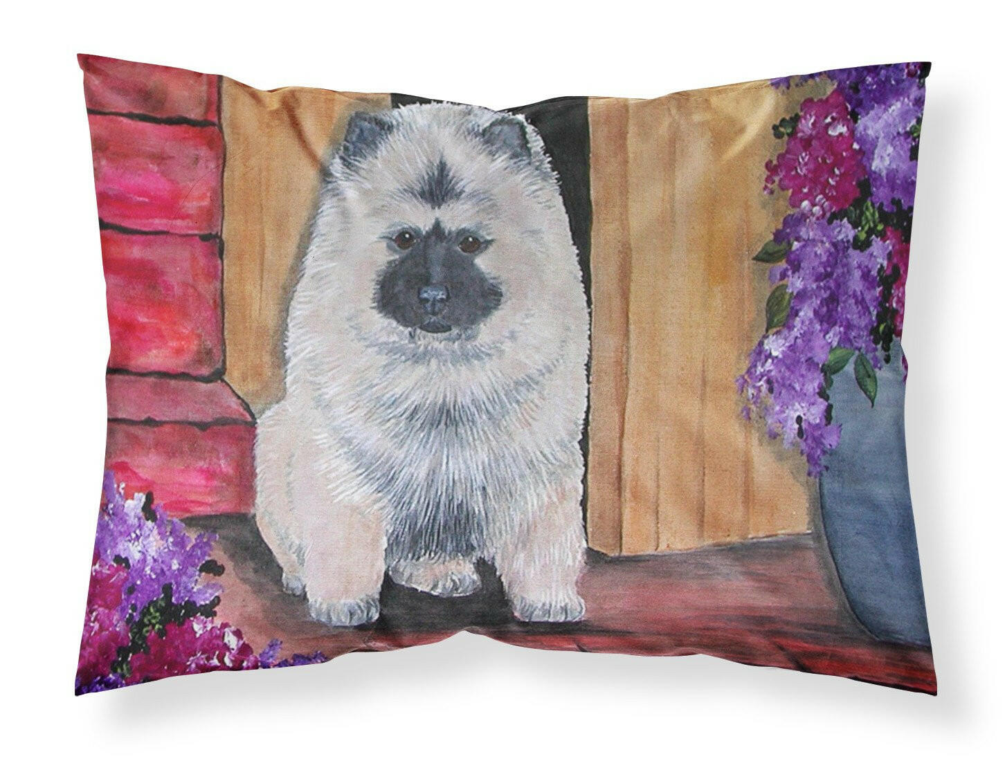 Keeshond Standard Pillowcase Lightweight Super Soft Easy Care Decorative Artwork Pillowcase, Standard
