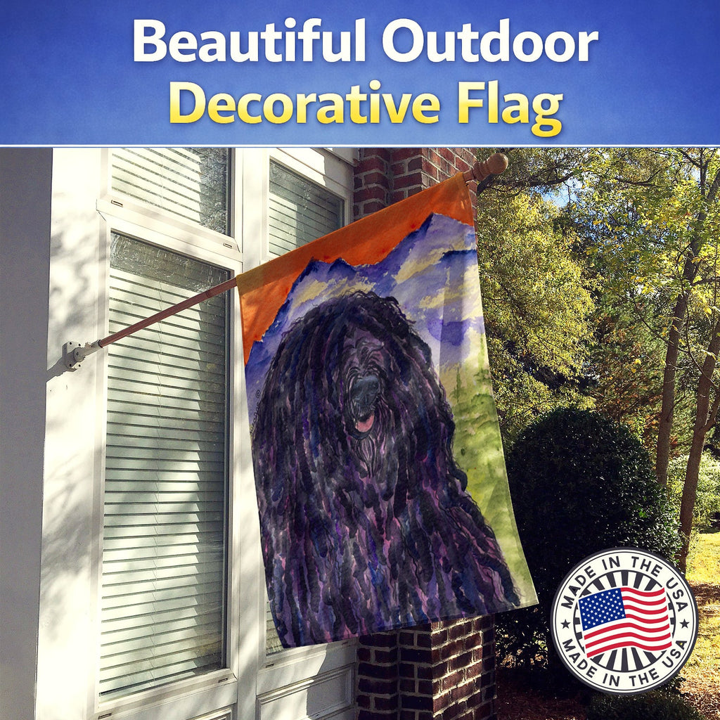 Puli House Flag 28x40 Porch Sleeve Pole Decorative Outside Yard Banner Artwork Wall Hanging, Polyester