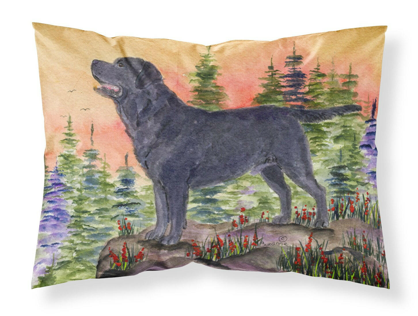 Labrador Standard Pillowcase Lightweight Super Soft Easy Care Decorative Artwork Pillowcase, Standard