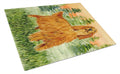 Irish Setter Cutting Board Tempered Glass Kitchen Cutting Surface, Heat Resistant Chopping, Non-Slip Feet, Food Prep & Serving