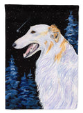 Borzoi House Flag 28x40 Porch Sleeve Pole Decorative Outside Yard Banner Artwork Wall Hanging, Polyester
