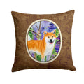 Shiba Inu Decorative Throw Pillow 14x14 Indoor Outdoor Accent Cushion, Fabric Cover with Insert for Sofa, Bed, Porch & Living Room