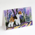 Fox Terrier Greeting Cards Pack of 8 Blank Cards with Envelopes Whimsical A7 Size 5x7