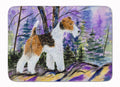 Fox Terrier Memory Foam Kitchen Mat Machine Washable Anti-Fatigue Cushion Comfort Bath or Kitchen Rug