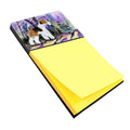 Fox Terrier Watercolor Sticky Note Holder Refillable Dispenser Desk Accessory 3x3 Pad Gift