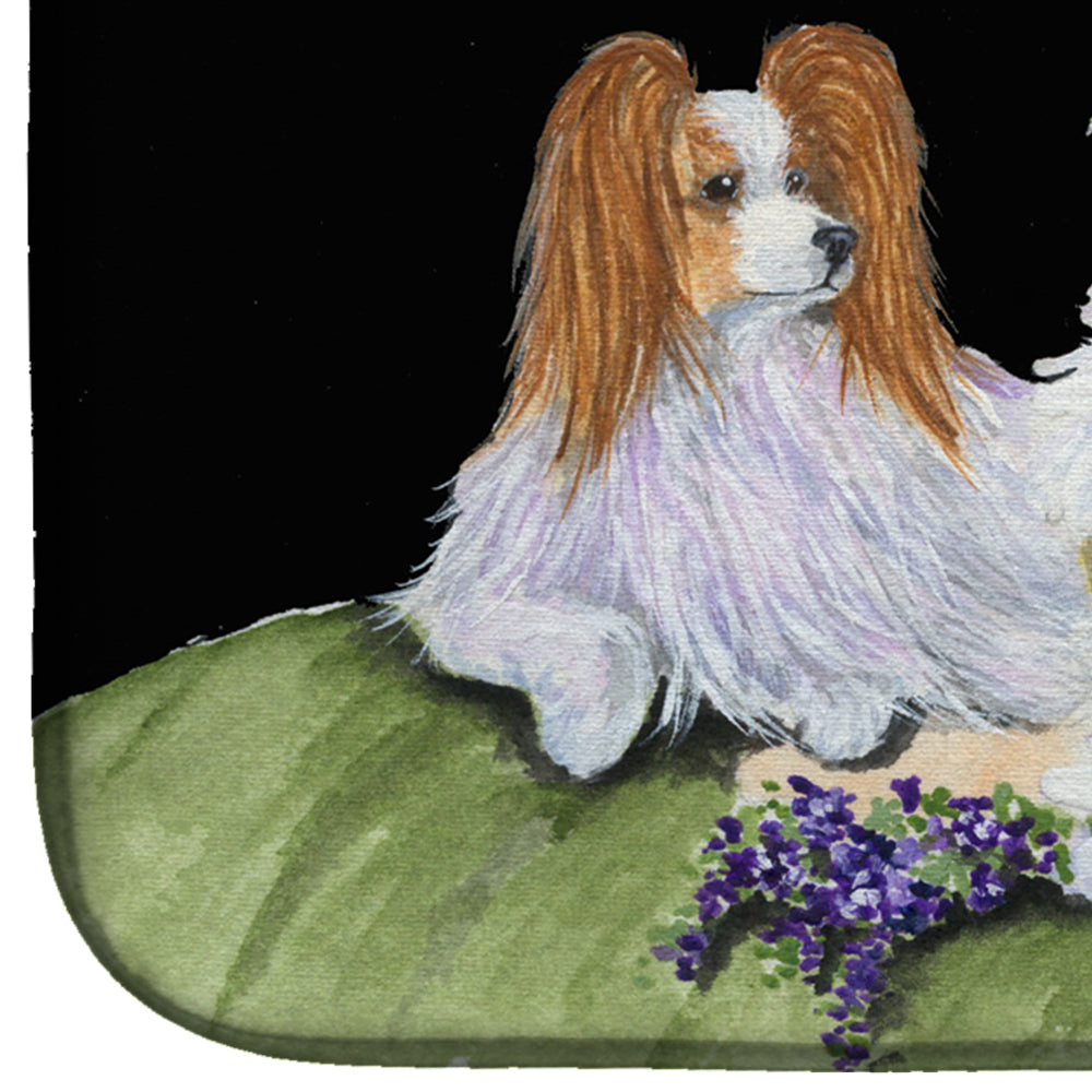 Papillon Dish Drying Mat Absorbent Dish Drying Mat Pad for Kitchen Counter Dish Drainer Mat for Countertop, 14 x 21", Multicolor