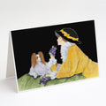 Papillon Greeting Cards Pack of 8 Blank Cards with Envelopes Whimsical A7 Size 5x7