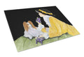 Papillon Cutting Board Tempered Glass Kitchen Cutting Surface, Heat Resistant Chopping, Non-Slip Feet, Food Prep & Serving