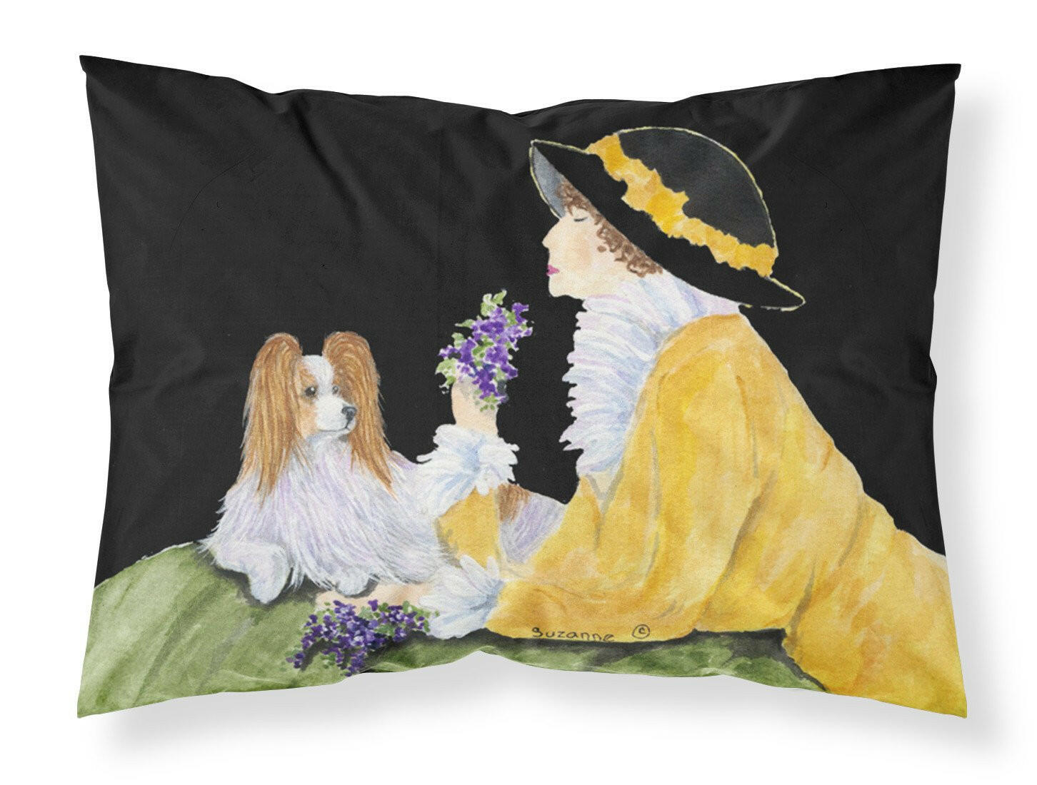 Papillon Standard Pillowcase Lightweight Super Soft Easy Care Decorative Artwork Pillowcase, Standard