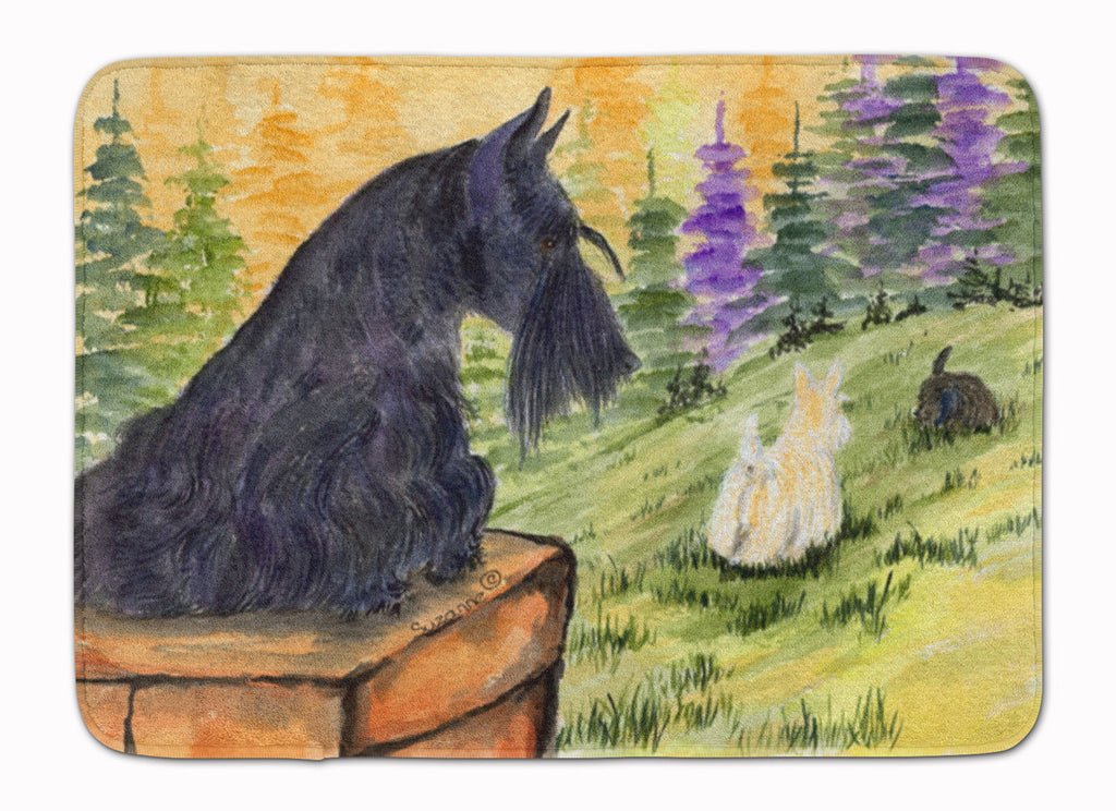 Scottish Terrier Memory Foam Kitchen Mat Machine Washable Anti-Fatigue Cushion Comfort Bath or Kitchen Rug