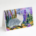 Sheltie Greeting Cards Pack of 8 Blank Cards with Envelopes Whimsical A7 Size 5x7
