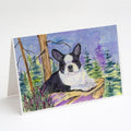 Boston Terrier Greeting Cards Pack of 8 Blank Cards with Envelopes Whimsical A7 Size 5x7