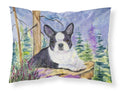 Boston Terrier Standard Pillowcase Lightweight Super Soft Easy Care Decorative Artwork Pillowcase, Standard