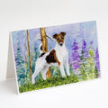 Jack Russell Terrier Greeting Cards Pack of 8 Blank Cards with Envelopes Whimsical A7 Size 5x7