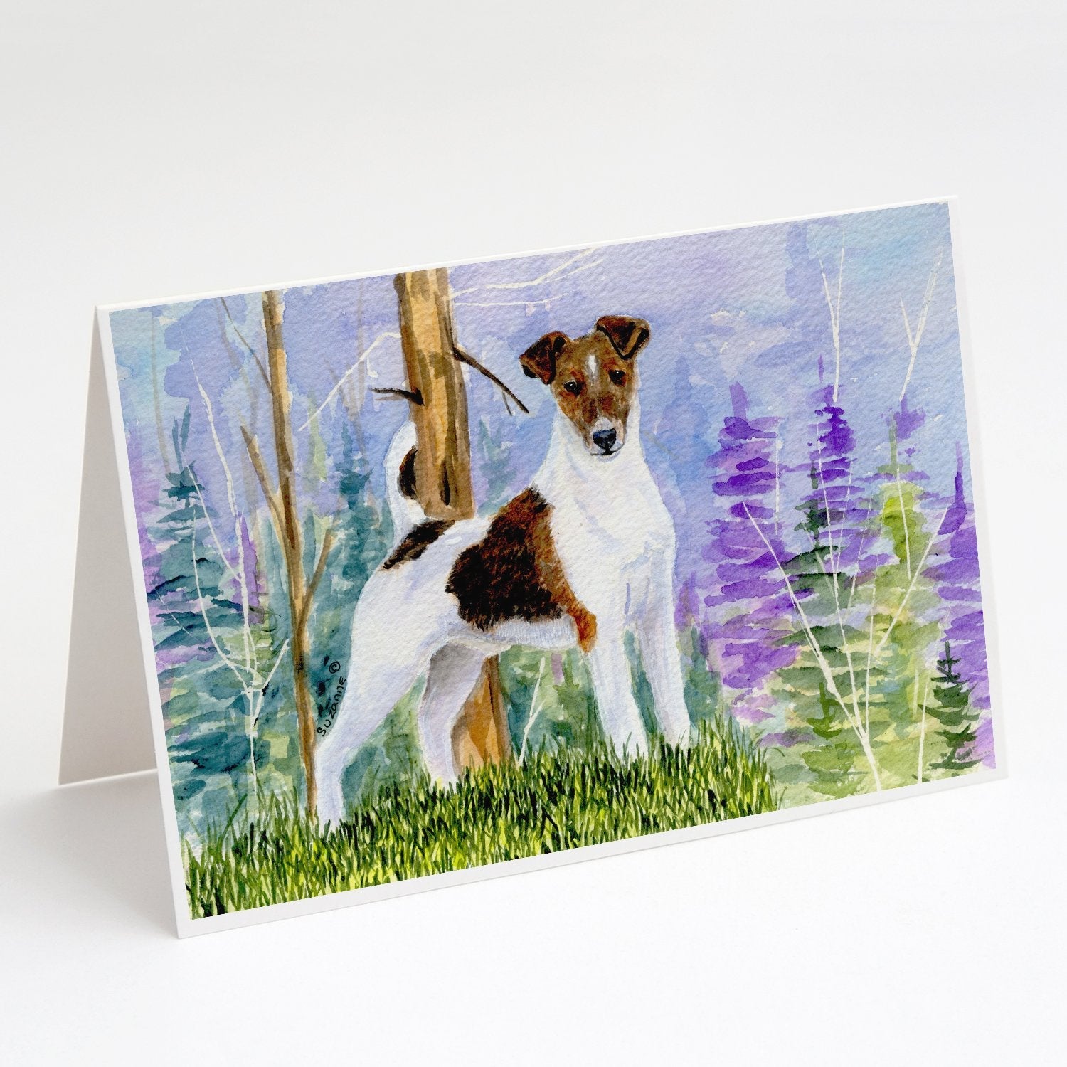 Jack Russell Terrier Greeting Cards Pack of 8 Blank Cards with Envelopes Whimsical A7 Size 5x7