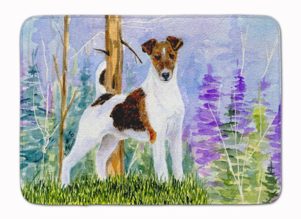 Jack Russell Terrier Memory Foam Kitchen Mat Machine Washable Anti-Fatigue Cushion Comfort Bath or Kitchen Rug