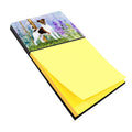 Jack Russell Terrier Watercolor Sticky Note Holder Refillable Dispenser Desk Accessory 3x3 Pad Gift