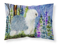 Old English Sheepdog Standard Pillowcase Lightweight Super Soft Easy Care Decorative Artwork Pillowcase, Standard