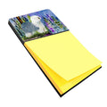 Old English Sheepdog Watercolor Sticky Note Holder Refillable Dispenser Desk Accessory 3x3 Pad Gift