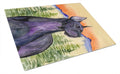 Great Dane Cutting Board Tempered Glass Kitchen Cutting Surface, Heat Resistant Chopping, Non-Slip Feet, Food Prep & Serving