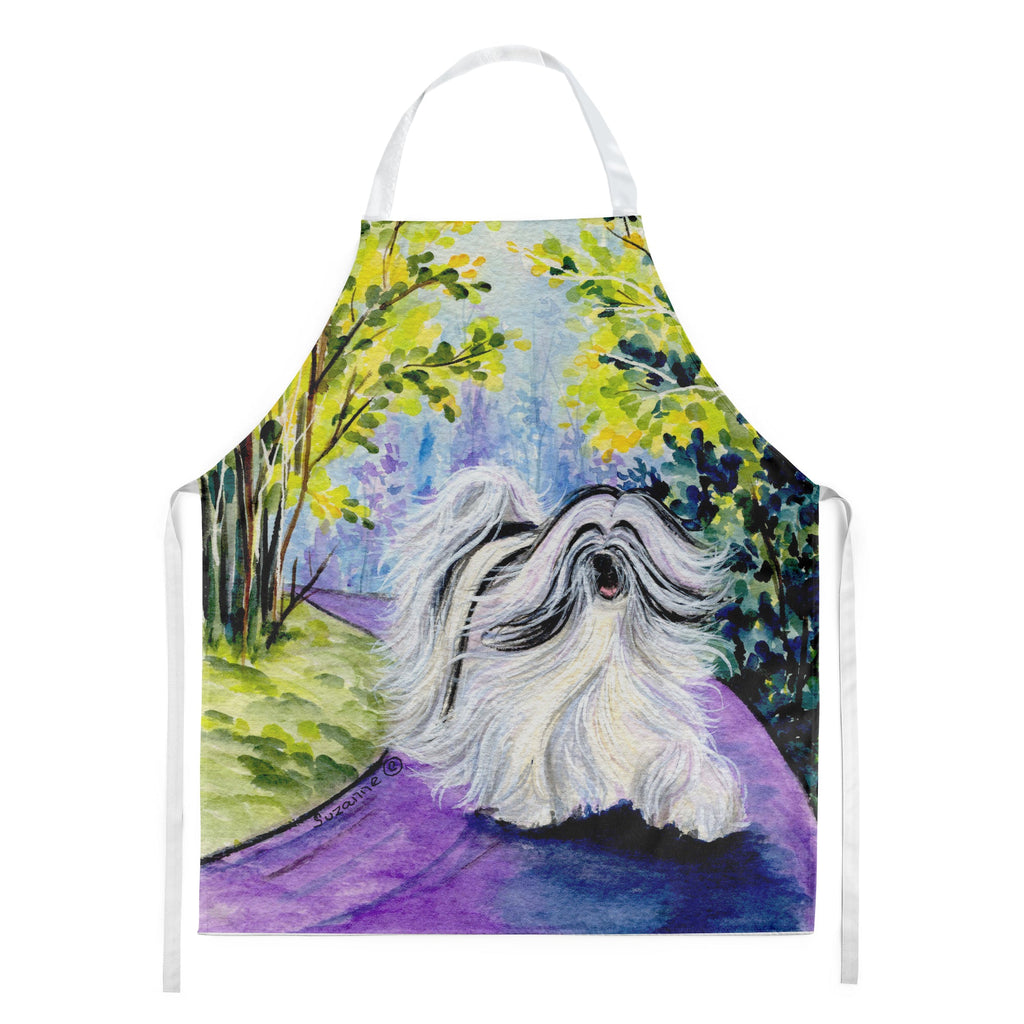 Tibetan Terrier Apron Cooking Kitchen Server Baking Crafts Gardening for Adult Women Men, Unisex, Large, Multicolor
