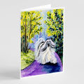 Tibetan Terrier Greeting Cards Pack of 8 Blank Cards with Envelopes Whimsical A7 Size 5x7