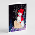 Lhasa Apso Greeting Cards Pack of 8 Blank Cards with Envelopes Whimsical A7 Size 5x7