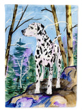 Dalmatian House Flag 28x40 Porch Sleeve Pole Decorative Outside Yard Banner Artwork Wall Hanging, Polyester