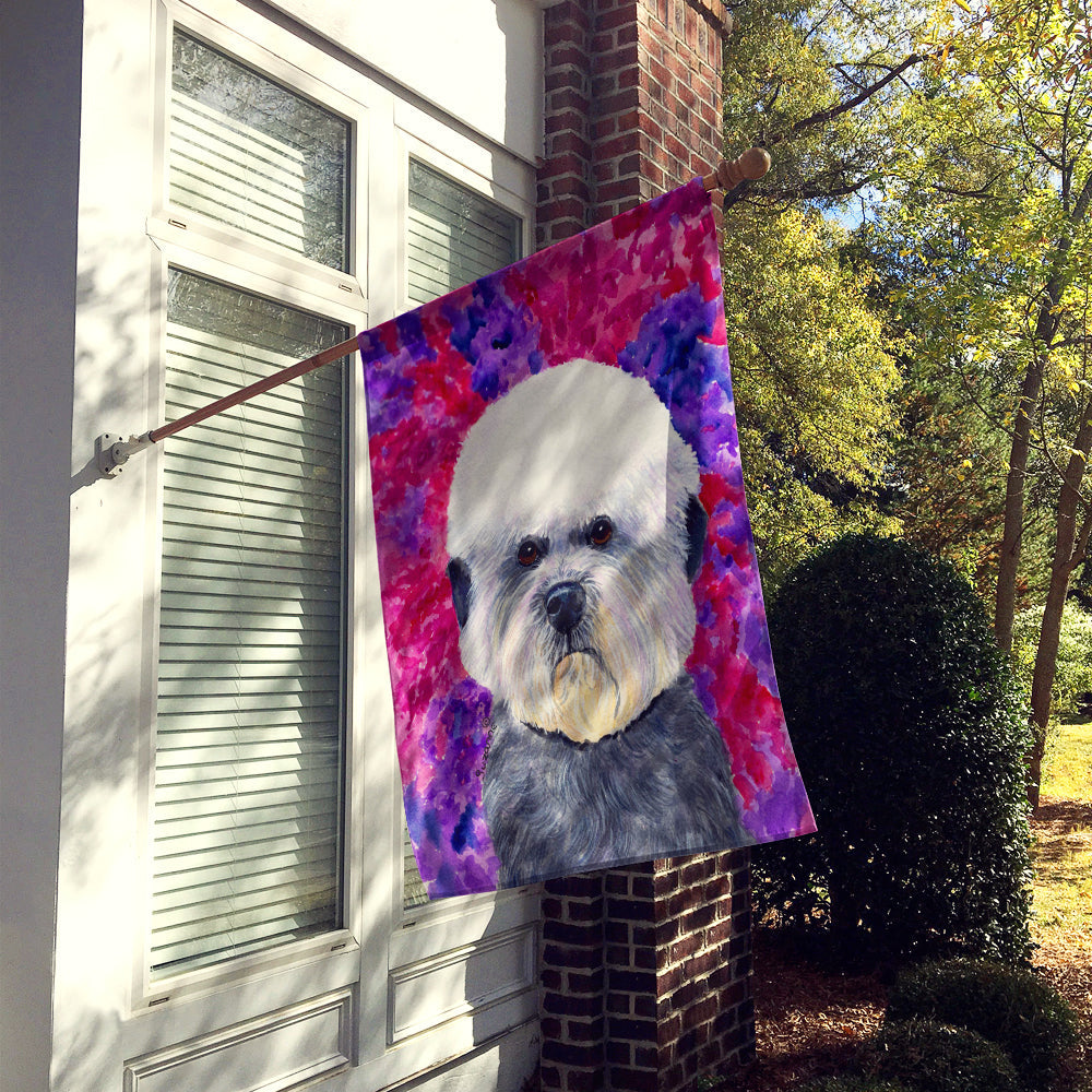 Dandie Dinmont Terrier House Flag 28x40 Porch Sleeve Pole Decorative Outside Yard Banner Artwork Wall Hanging, Polyester