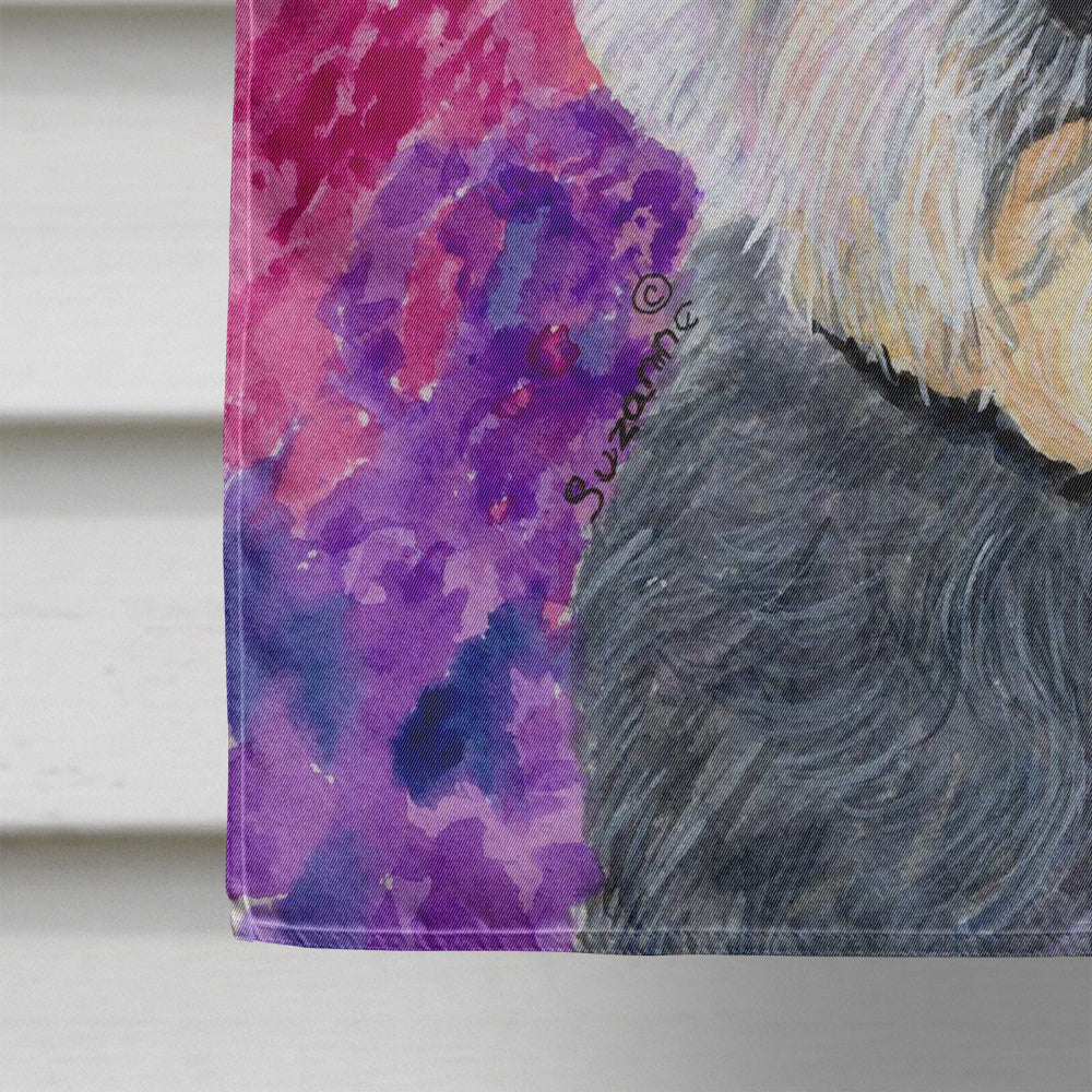 Dandie Dinmont Terrier House Flag 28x40 Porch Sleeve Pole Decorative Outside Yard Banner Artwork Wall Hanging, Polyester
