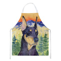 Doberman Apron Cooking Kitchen Server Baking Crafts Gardening for Adult Women Men, Unisex, Large, Multicolor