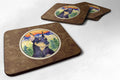 Doberman Foam Coasters Set of 4 Cup Coasters for Indoor Outdoor, Tabletop Protection, Anti Slip, Mouse pad Material